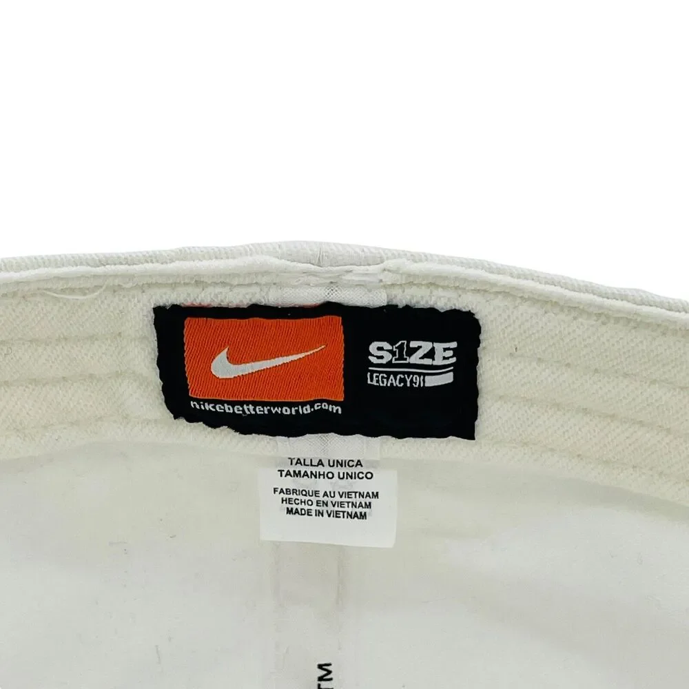 Purdue Boilermakers Nike Legacy91 Dri Fit Fitted Hat White Logo OSFM